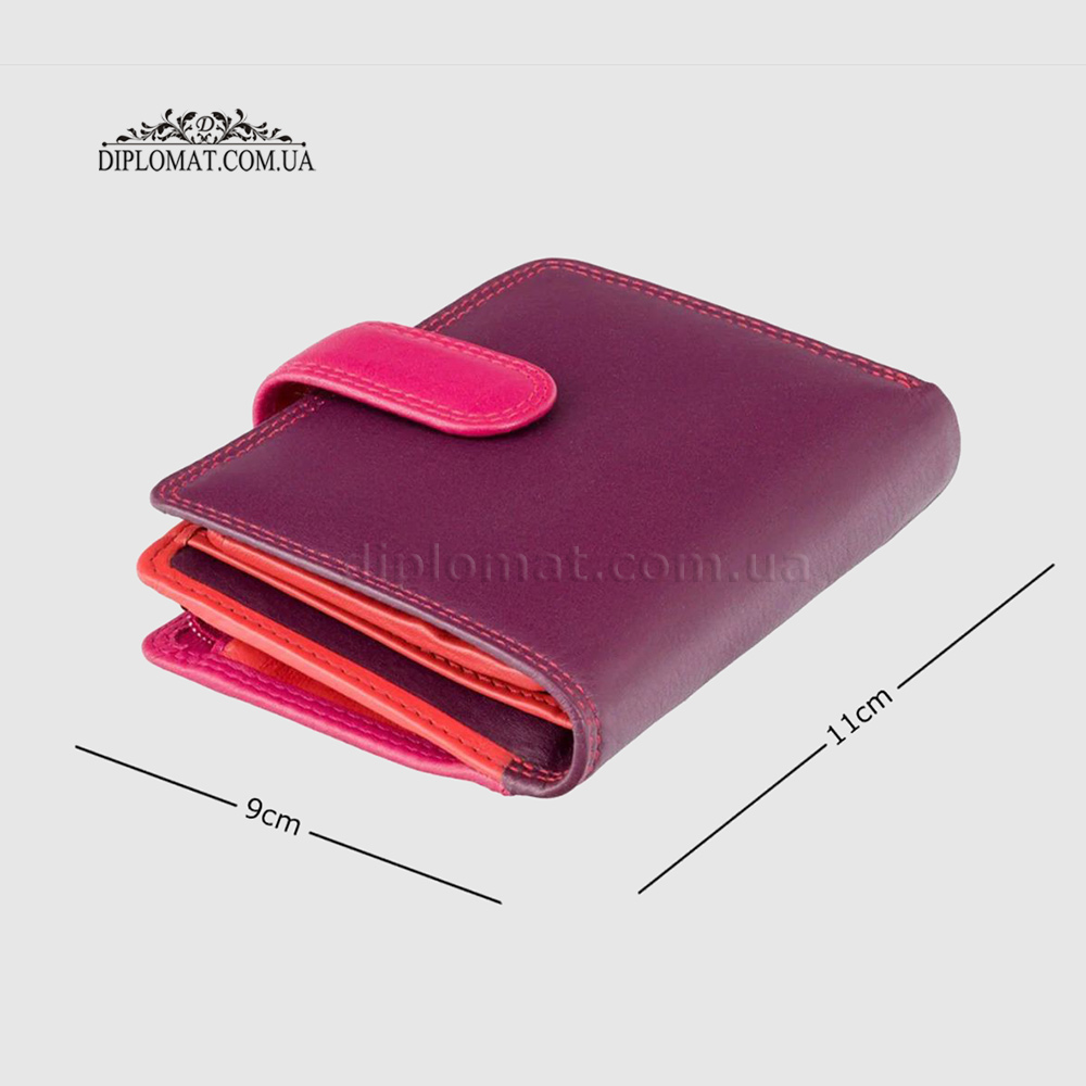 Кошелек женский кожаный VISCONTI RB40 Bali c RFID    Plum Multi  Сиреневый