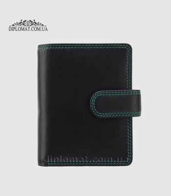 Кошелек женский кожаный VISCONTI RB40 Bali c RFID   Black/Rhumba