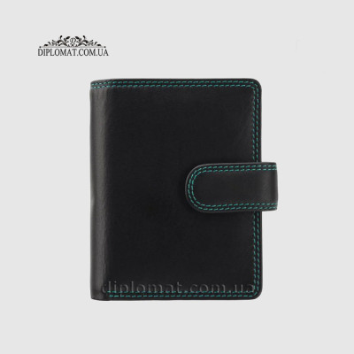 Кошелек женский кожаный VISCONTI RB40 Bali c RFID    Black/Rhumba Черный Мультиколор