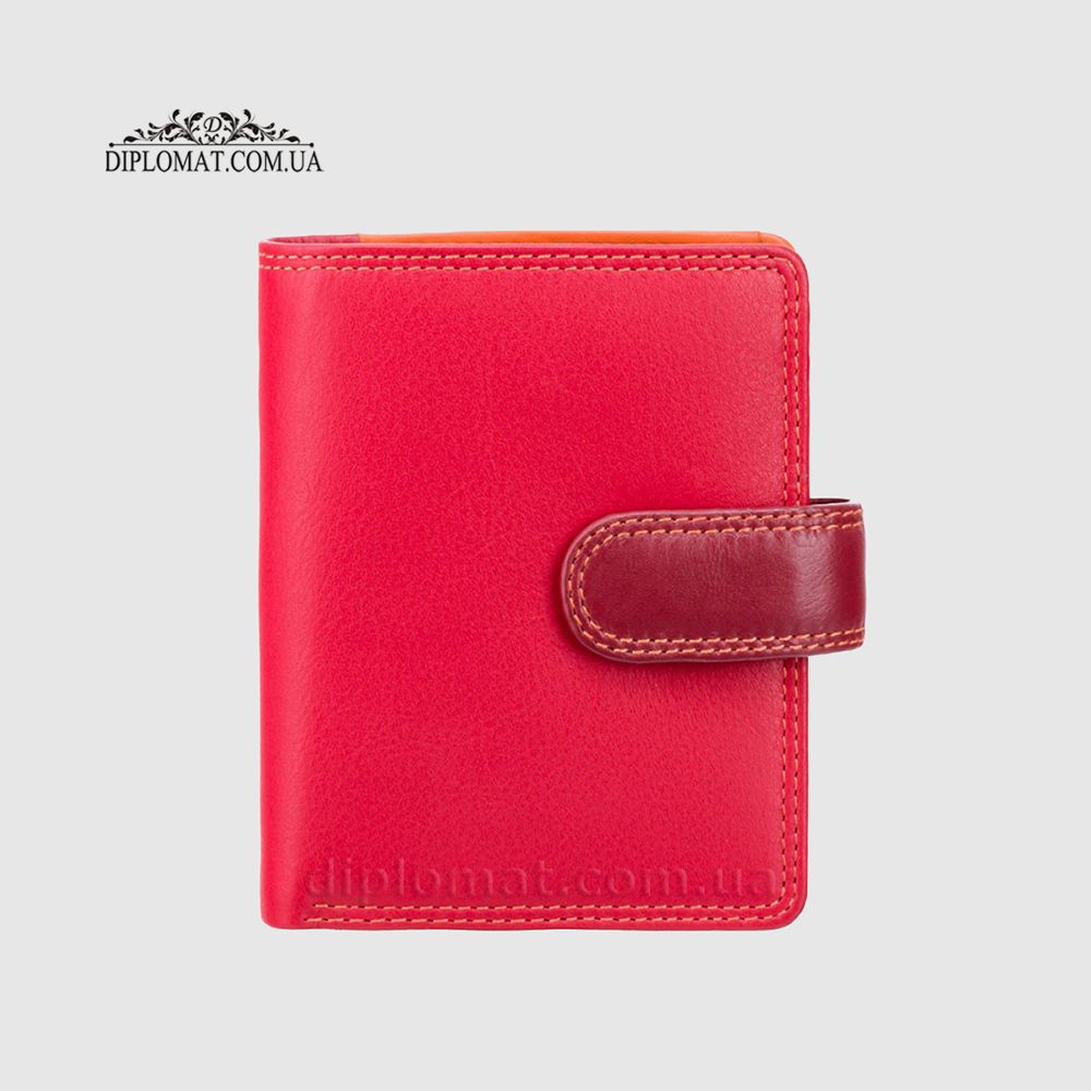 Кошелек женский кожаный VISCONTI RB40 Bali c RFID    Red/Multi Красный Мультиколор