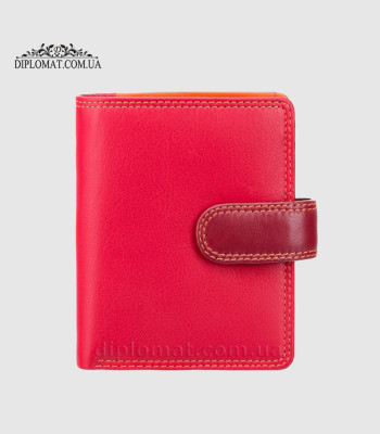 Кошелек женский кожаный VISCONTI RB40 Bali c RFID   Red/Multi