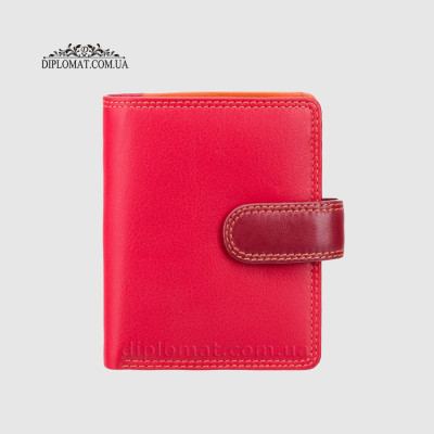 Кошелек женский кожаный VISCONTI RB40 Bali c RFID    Red/Multi Красный Мультиколор