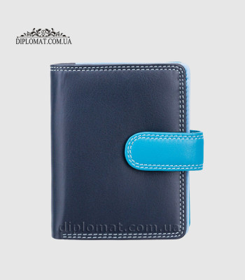 Кошелек женский кожаный VISCONTI RB40 Bali c RFID   Blue Multi