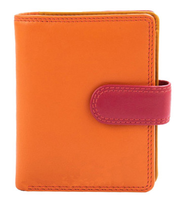 Кошелек женский кожаный VISCONTI RB40 Bali c RFID   Orange Multi