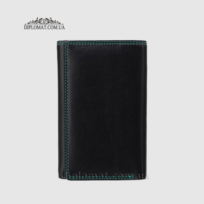 Кошелек женский кожаный VISCONTI RB43 c RFID  Black/Rhumba