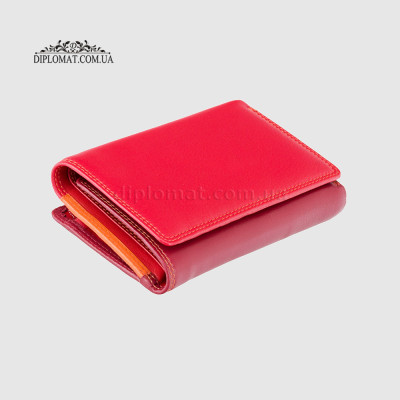 Кошелек женский кожаный VISCONTI RB43 c RFID  Red/Multi