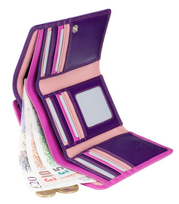 Кошелек женский кожаный VISCONTI RB43 Bora c RFID Berry Multi