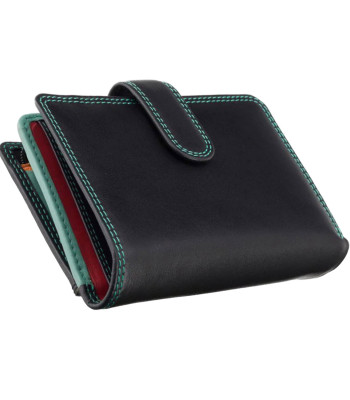 Кошелек женский кожаный VISCONTI RB51 c RFID Black/Rhumba
