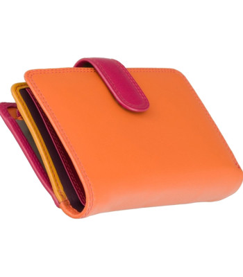 Кошелек женский кожаный VISCONTI RB51 c RFID Orange Multi