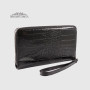Клатч мужской CANPELLINI 750 Кожаный На молнии2 BLACK CROCO Черный