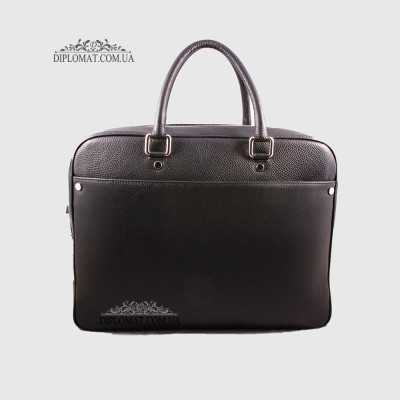 Сумка мужская Messenger GIADA PELLE 9002 Кожаная Ремень через плечо Закрывается клапаном BLACK vegetal Черный