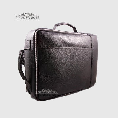 Рюкзак мужской GIADA PELLE 425597 Дорожный Под ноутбук и документы А4 BLACK floater Черный