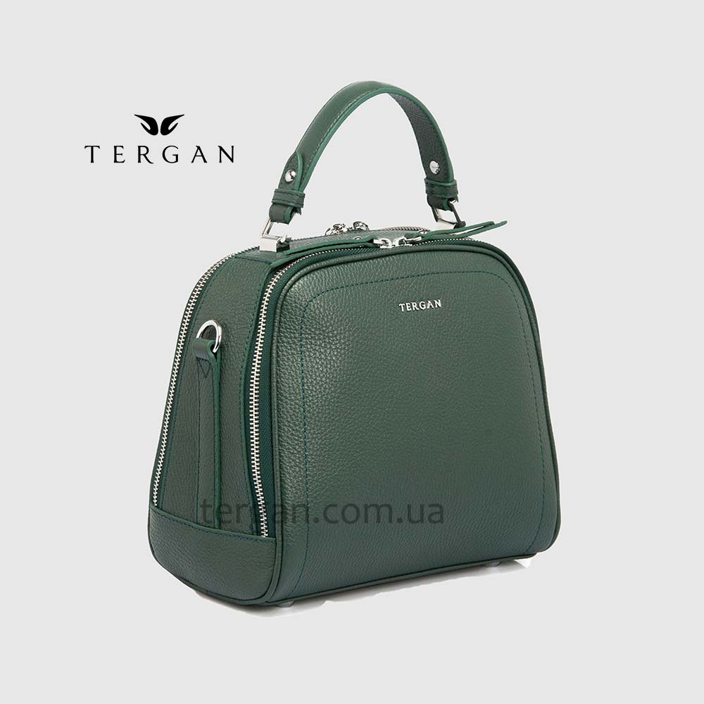 Сумка Сундук женская Кожаная TERGAN 79135  YESIL FLOATER Зеленый