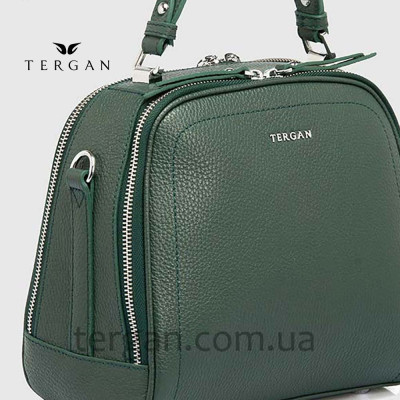 Сумка Сундук женская Кожаная TERGAN 79135  YESIL FLOATER Зеленый