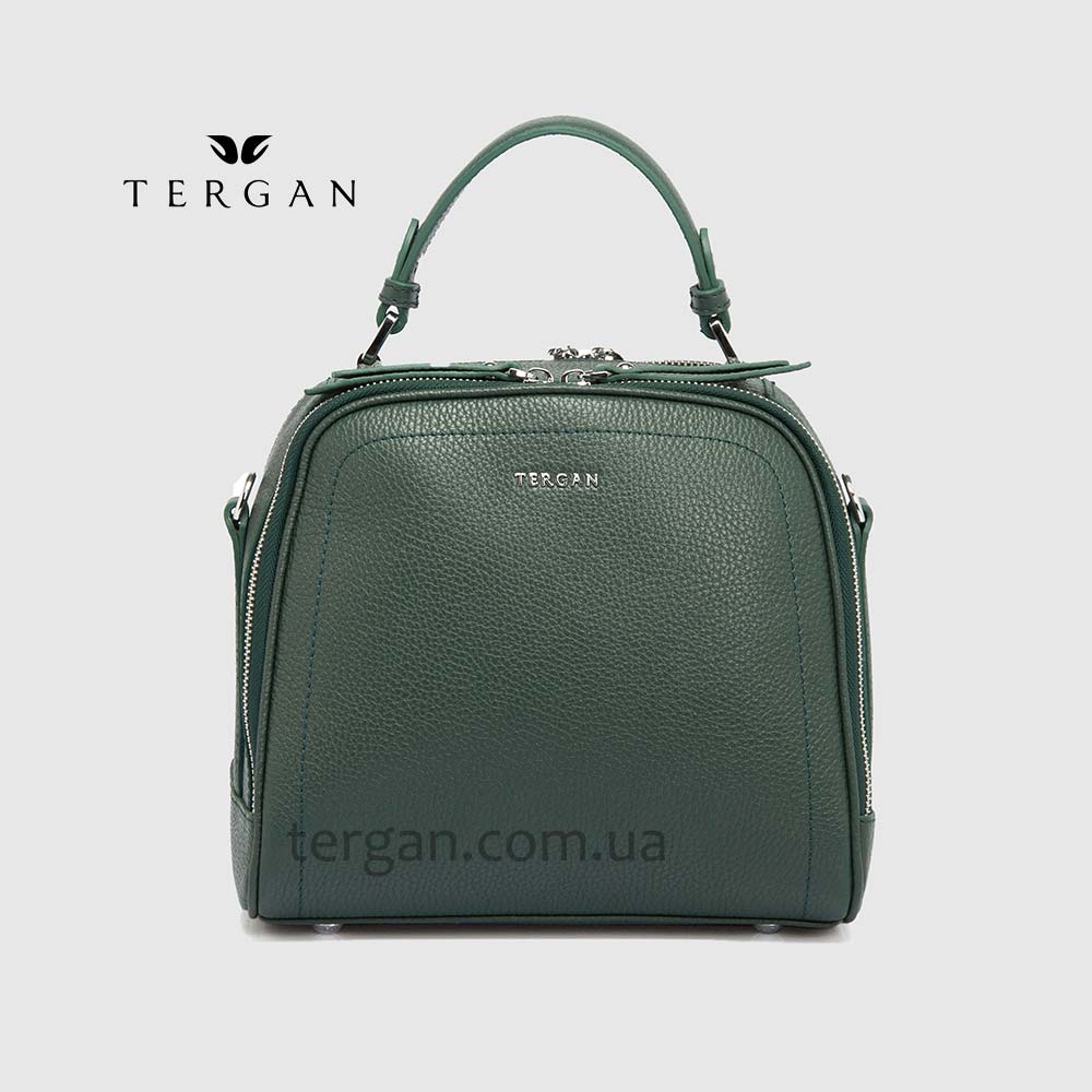 Сумка Сундук женская Кожаная TERGAN 79135  YESIL FLOATER Зеленый