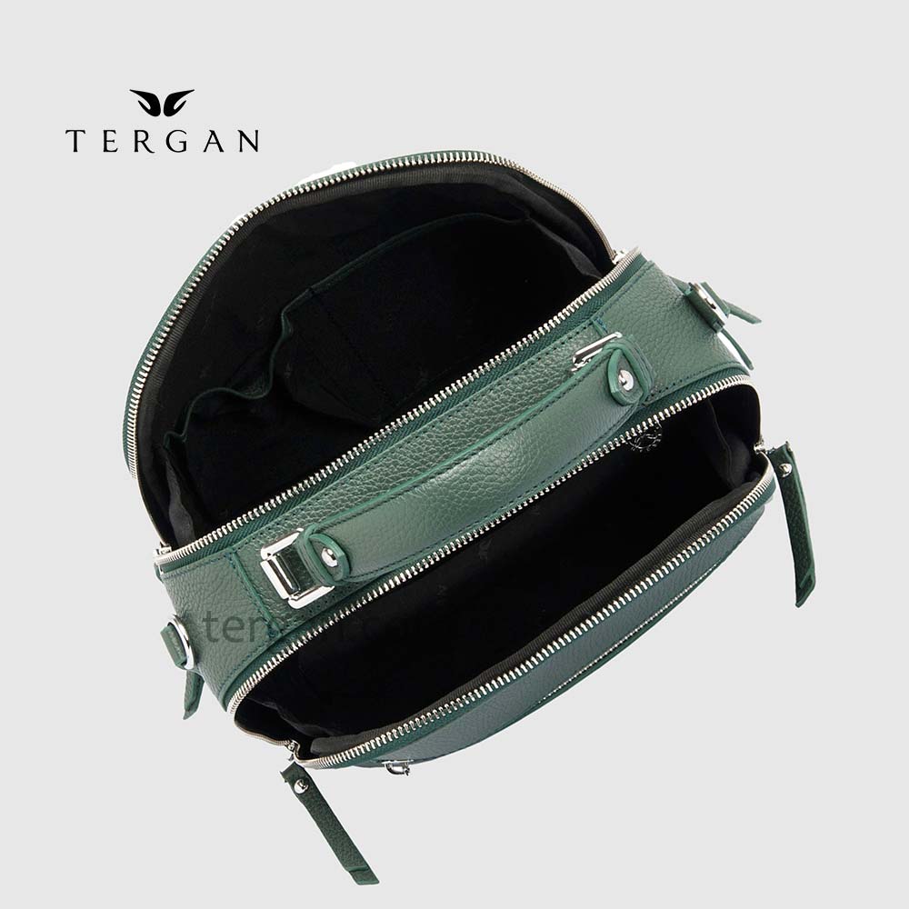 Сумка Сундук женская Кожаная TERGAN 79135  YESIL FLOATER Зеленый