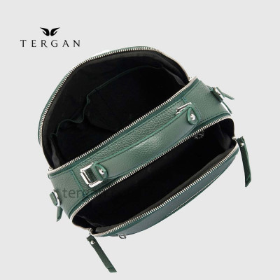 Сумка Сундук женская Кожаная TERGAN 79135  YESIL FLOATER Зеленый