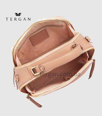 Сумка Сундук женская Кожаная TERGAN 79135 NUDE FLOATER
