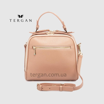 Сумка Сундук женская Кожаная TERGAN 79135  NUDE FLOATER Пудра