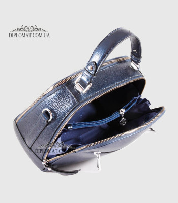Сумка Сундук женская Кожаная TERGAN 79135 LACIVERT PERLA MIMOZA