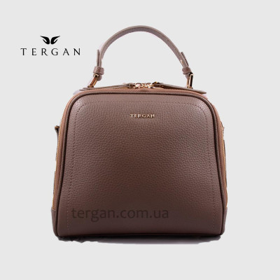 Сумка Сундук женская Кожаная TERGAN 79135  KUM FLOATER Бежевый
