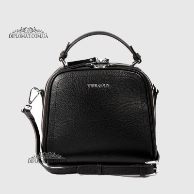 Сумка Сундук женская Кожаная TERGAN 79135  SIYAH FLOATER Черный
