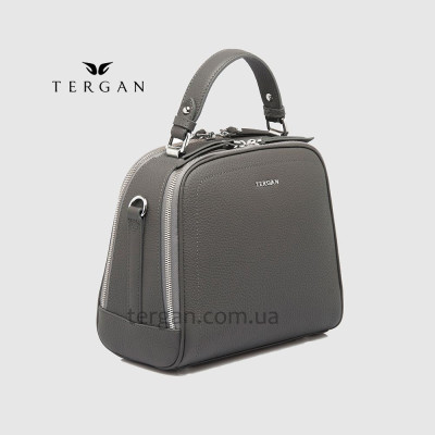 Сумка Сундук женская Кожаная TERGAN 79135  GRI FLOATER Чр