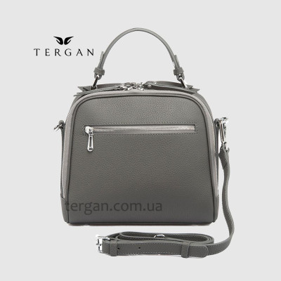 Сумка Сундук женская Кожаная TERGAN 79135  GRI FLOATER Чр