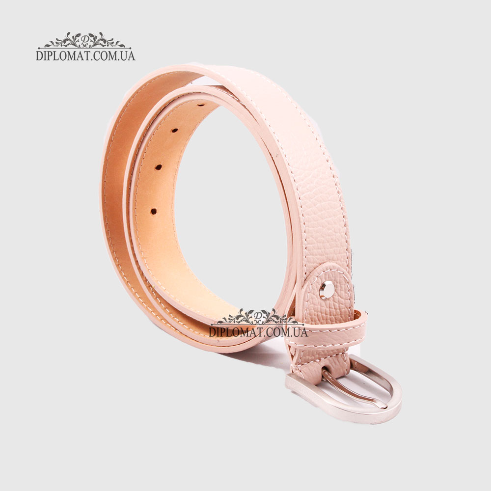 Ремень женский GIADA PELLE BELT 202107 Кожаный Универсальный PUDRA FLOATER Розовый