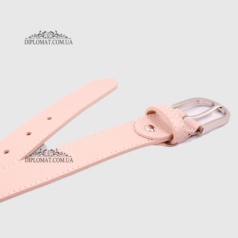 Ремень женский GIADA PELLE BELT 202107 Кожаный Универсальный PUDRA FLOATER Розовый