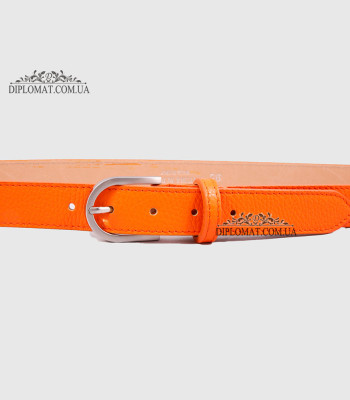 Ремень женский GIADA PELLE BELT 202107 Кожаный УниверсальныйORANGE FLOATER