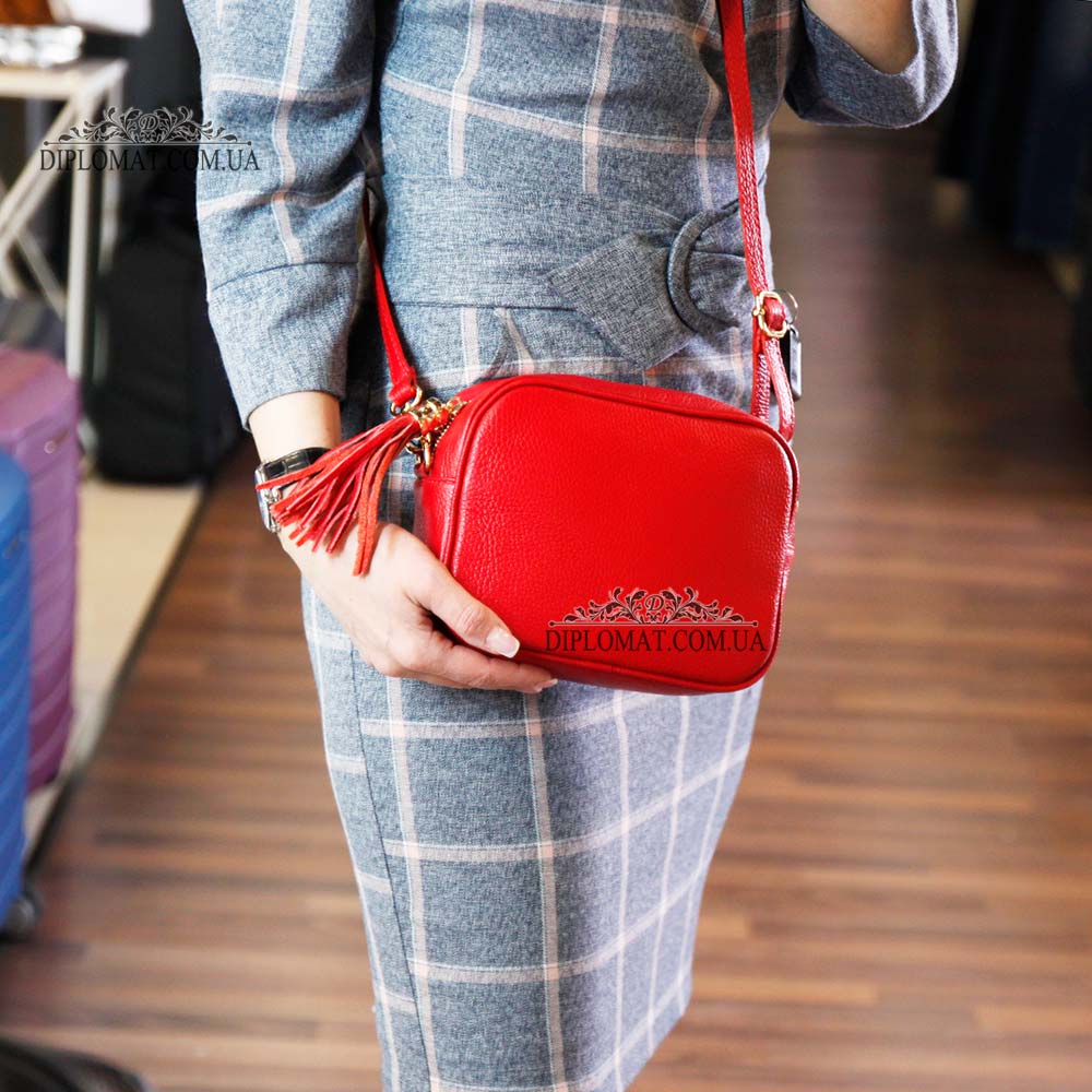 Сумка кросс боди EMANUELA FERRETTI 85237  RED floater Красный/Розовый