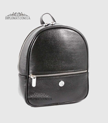 Рюкзак женский KARYA 6005 Кожаный45 Black