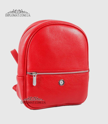Рюкзак женский KARYA 6005 Кожаный46 RED