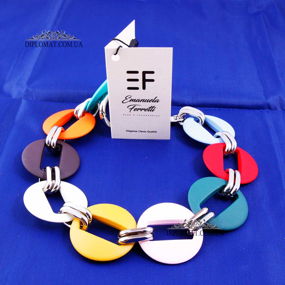 Цепочка на сумку EMANUELA FERRETTI Chain  MULTICOLOR  Цветная