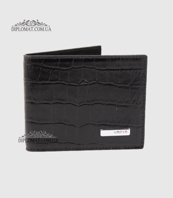 Зажим для денег с магнитом KARYA 0903 53 Black Croco