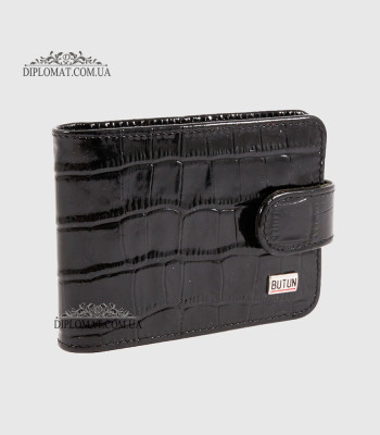 Визитница кожаная для дисконтных карт BUTUN 859 006001 Black