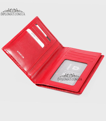 Обложка для автодокуменов KARYA 433 074 Red Lack