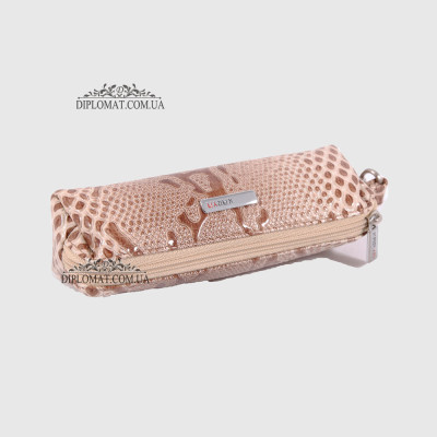 Ключница кожаная KARYA 436 "Бочонок" на молнии  011 RUSTIC