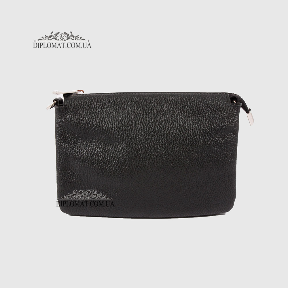 Сумка Женская Кожаная EMANUELA FERRETTI 85032 Ремень через плечо BLACK floater Черный