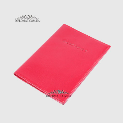 Обложка для паспорта TERGAN 1200 кожаная KIRMIZI RUSTIC Красный
