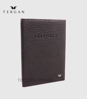 Обложка для паспорта TERGAN 1200 кожанаяSIYAH FLOATER Черный