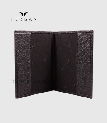 Обложка для паспорта TERGAN 1200 кожанаяSIYAH FLOATER Черный