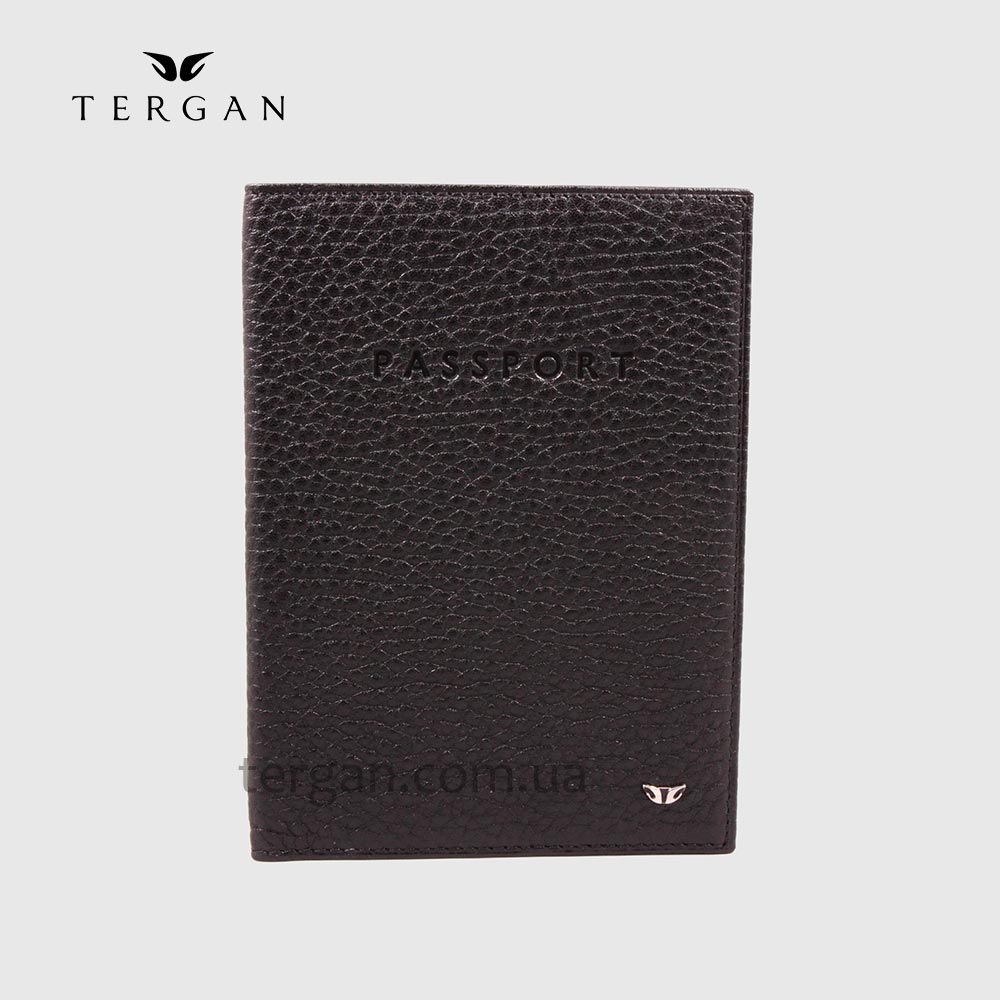 Обложка для паспорта TERGAN 1200 кожаная SIYAH FLOATER Черный