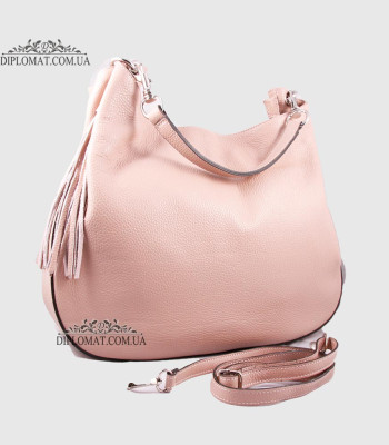 Сумка Женская EMANUELA FERRETTI 2121 на плечо Кожаная БольшаяNUDE FLOATER