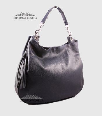 Сумка Женская EMANUELA FERRETTI 2121 на плечо Кожаная БольшаяD.BLUE  floater