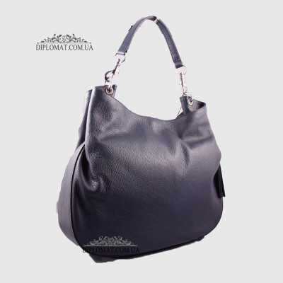 Сумка Женская EMANUELA FERRETTI 2121 на плечо Кожаная Большая D.BLUE  floater Синий
