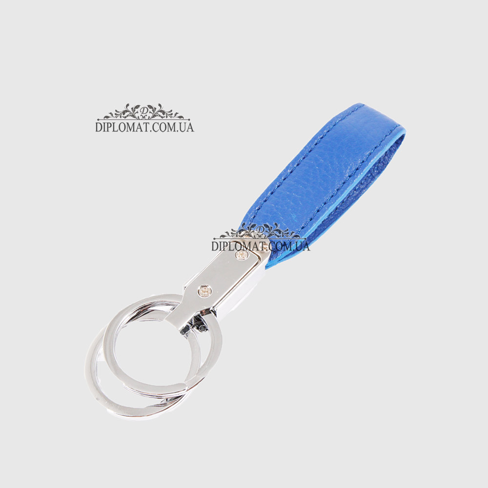 Брелок Кожаный TERGAN 0235 Два кольца SAKS MAVI FLOATER Синий Синий