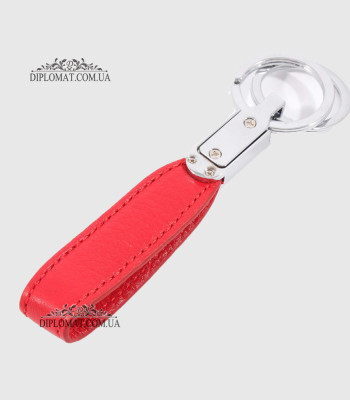 Брелок Кожаный TERGAN 0235 Два кольцаKIRMIZI FLOATER Красный