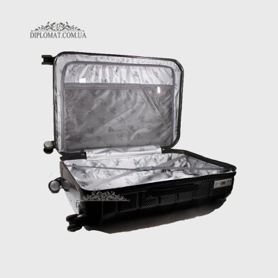 Чемодан поликарбонат на колесах GUARD 010603 CARBON BLACK Черный  Размер XL ( 28 x 75 x 47 cm 4,24 кг)